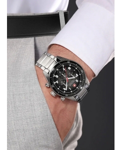 Купить Швейцарские наручные часы Swiss Military Hanowa SMWGI0003803 с хронографом  в E-mobi