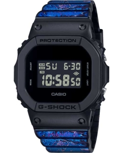Купить Японские наручные часы Casio G-SHOCK DW-5600BB-1PRC с хронографом в E-mobi