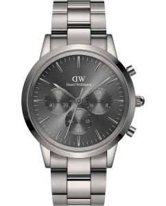 Купить Наручные часы Daniel Wellington Iconic Chronograph 42 Link Graphite в E-mobi