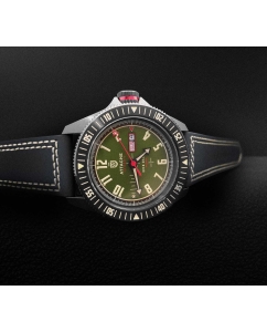 Купить Российские механические наручные часы ATTACHE OPEN-SPACE-BGREEN-LUM  в E-mobi