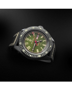 Купить Российские механические наручные часы ATTACHE OPEN-SPACE-BGREEN-LUM-GREEN  в E-mobi