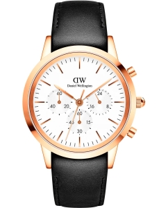 Купить Наручные часы Daniel Wellington Iconic Chronograph 42 Sheffield RG White в E-mobi