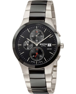Купить Титановые наручные часы Boccia Titanium 3748-01 с хронографом в E-mobi