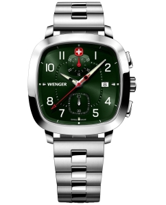 Купить Швейцарские наручные часы Wenger 01.1933.112 с хронографом в E-mobi