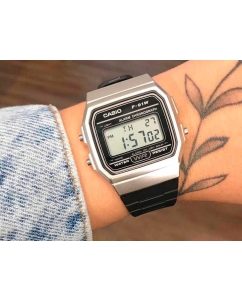 Купить Японские наручные часы Casio Illuminator F-91WM-7A с хронографом  в E-mobi