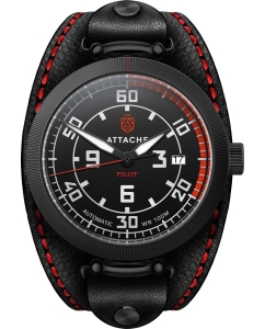 Купить Российские механические наручные часы ATTACHE PILOT-BLACK-BR в E-mobi