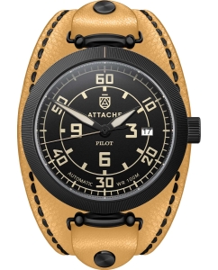 Купить Российские механические наручные часы ATTACHE PILOT-BLACK-BY-BIEGE в E-mobi