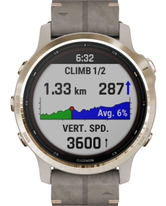 Купить Умные часы Garmin Fenix 6S Pro Solar Light Gold 010-02409-26  в E-mobi