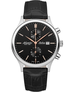Купить Швейцарские наручные часы Atlantic 64452.41.61R с хронографом в E-mobi