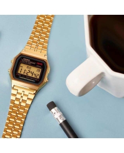 Купить Японские наручные часы Casio Vintage A-159WGEA-1E с хронографом  в E-mobi