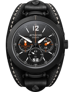 Купить Российские наручные часы ATTACHE PILOT-CHRONO-BBL с хронографом в E-mobi