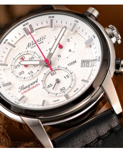 Купить Швейцарские наручные часы Atlantic 87461.42.21 с хронографом  в E-mobi