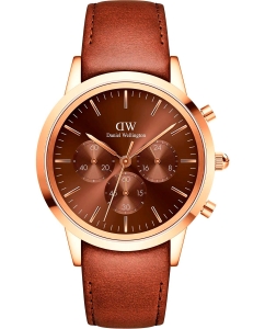 Купить Наручные часы Daniel Wellington Iconic Chronograph 42 St Mawes RG Amber в E-mobi
