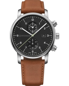 Купить Швейцарские наручные часы Wenger 01.1743.121 с хронографом в E-mobi