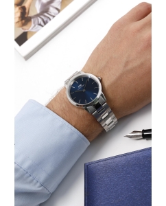Купить Наручные часы Daniel Wellington Iconic Link Arctic 36 S Blue  в E-mobi