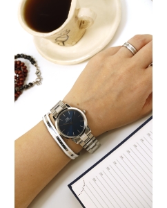 Купить Наручные часы Daniel Wellington Iconic Link Arctic 36 S Blue  в E-mobi