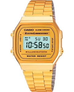 Купить Японские наручные часы Casio Vintage A-168WG-9 с хронографом в E-mobi