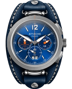 Купить Российские наручные часы ATTACHE PILOT-CHRONO-SBLUE с хронографом в E-mobi