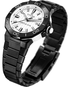 Купить Швейцарские механические керамические наручные часы Titoni 83765-B-WW-712  в E-mobi