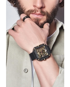 Купить Механические титановые наручные часы CIGA Design X021-BLGO-W25BK  в E-mobi