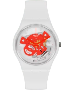 Купить Швейцарские керамические наручные часы Swatch SO31W104 в E-mobi