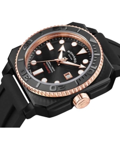 Купить Швейцарские механические наручные часы ROMAGO RM109-BKBK  в E-mobi