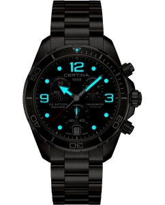 Купить Швейцарские титановые наручные часы Certina C032.434.44.087.00 с хронографом  в E-mobi