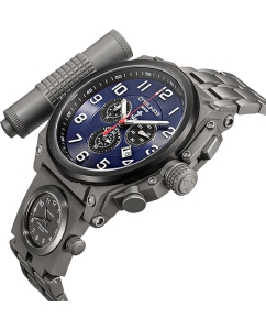 Купить Российские титановые наручные часы Спецназ C9157339-5130.D с хронографом  в E-mobi