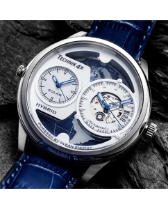 Купить Механические наручные часы Technik 4x ASD-44.GLO00.SVWH.BL  в E-mobi