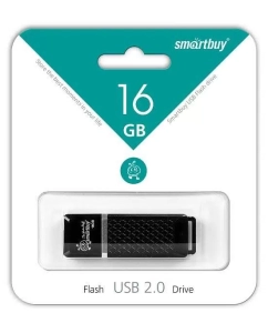 Купить Флешка SmartBuy Quartz 16ГБ Black (SB16GBQZ)  в E-mobi
