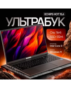 Купить Ноутбук Echips Hot серый (NB15A-RH-1) в E-mobi