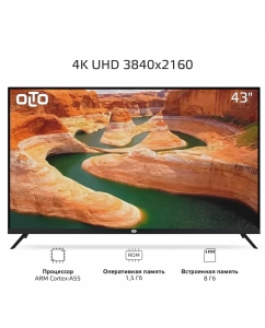 Купить Телевизор OLTO 43ST30U, 43", UHD 4K  в E-mobi