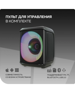 Купить Портативная колонка More Choice BS65 Black  в E-mobi