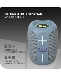 Купить Портативная колонка More Choice BS33 Grey  в E-mobi