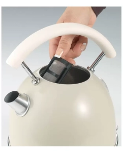 Купить Чайник электрический Ariete Vintage 1.7 л бежевый  в E-mobi
