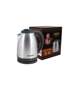 Купить Чайник электрический Матрёна МА-001 1.8 л черный, серебристый, голубой  в E-mobi