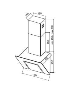 Купить Вытяжка настенная KUPPERSBERG F 660 черный  в E-mobi