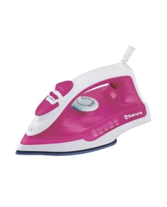 Купить Утюг SAKURA SA-3062CP белый, розовый в E-mobi