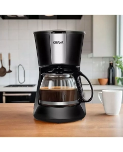 Купить Кофеварка капельного типа Kitfort КТ-7260 черный  в E-mobi