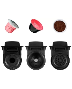 Купить Кофемашина капсульного типа Kitfort КТ-7467 черный, белый  в E-mobi