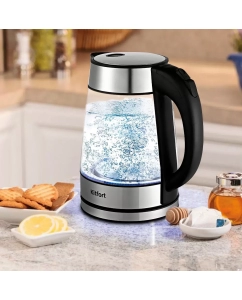 Купить Чайник электрический Kitfort KT-6118 1.7 л серебристый, прозрачный  в E-mobi