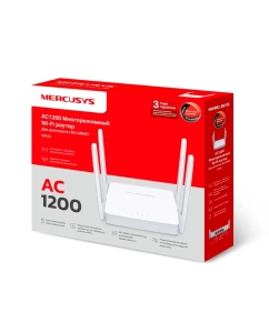 Купить Wi-Fi роутер Mercusys MR30 AC1200 белый  в E-mobi