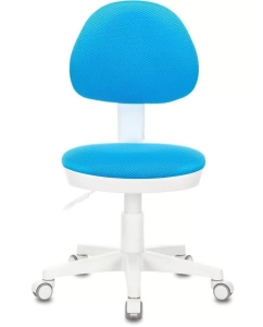Купить Кресло детское БЮРОКРАТ KD-3, на колесиках, ткань, голубой [kd-3/wh/tw-55]  в E-mobi