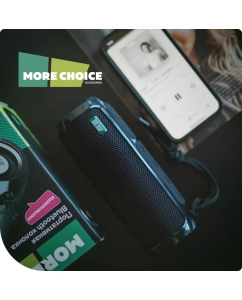 Купить Портативная колонка More Choice BS22 Bluetooth 5.1 2*5W 1800mAh Black  в E-mobi