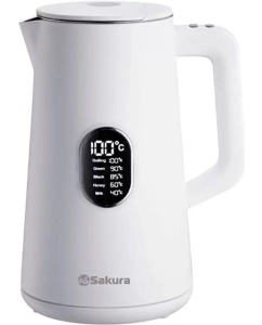 Купить Чайник электрический SAKURA SA-2171W Premium 1.5 л белый в E-mobi