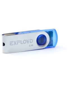 Купить Флешка Exployd 530, 4 Гб, USB2.0, синяя  в E-mobi