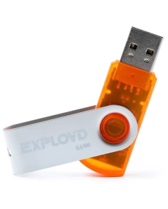 Купить Флешка Exployd 530 64 ГБ оранжевый  в E-mobi