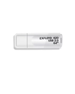 Купить Флешка EXPLOYD 620 64 ГБ белый (EX-64GB-620-White)  в E-mobi