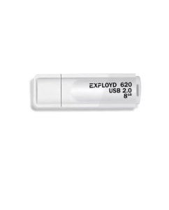 Купить Флешка EXPLOYD 620 8 ГБ белый (EX-8GB-620-White)  в E-mobi