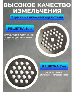 Купить Электромясорубка Centek CT-1603 2000 Вт белый  в E-mobi